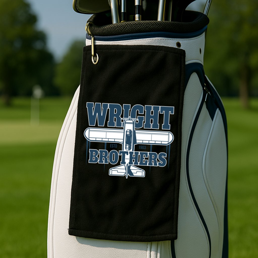 Wright Brothers Day Estd 1903 Golf Towel