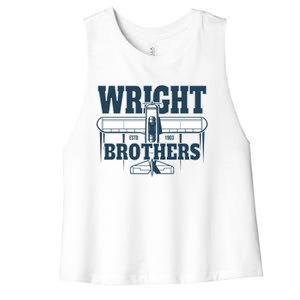 Wright Brothers Day Estd 1903 Women's Racerback Cropped Tank