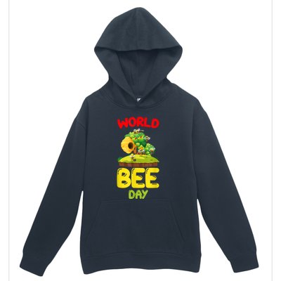 World Bee Day Bee Lover Beekeeper Urban Pullover Hoodie