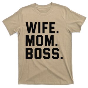 Womens Boss Day Wife Mom Boss Mama Mother's Day Birthday T-Shirt