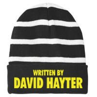 Written By David Hayter Striped Beanie with Solid Band