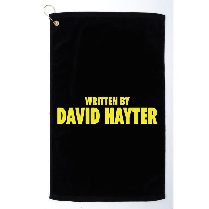 Written By David Hayter Golf Towel