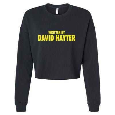 Written By David Hayter Cropped Pullover Crew