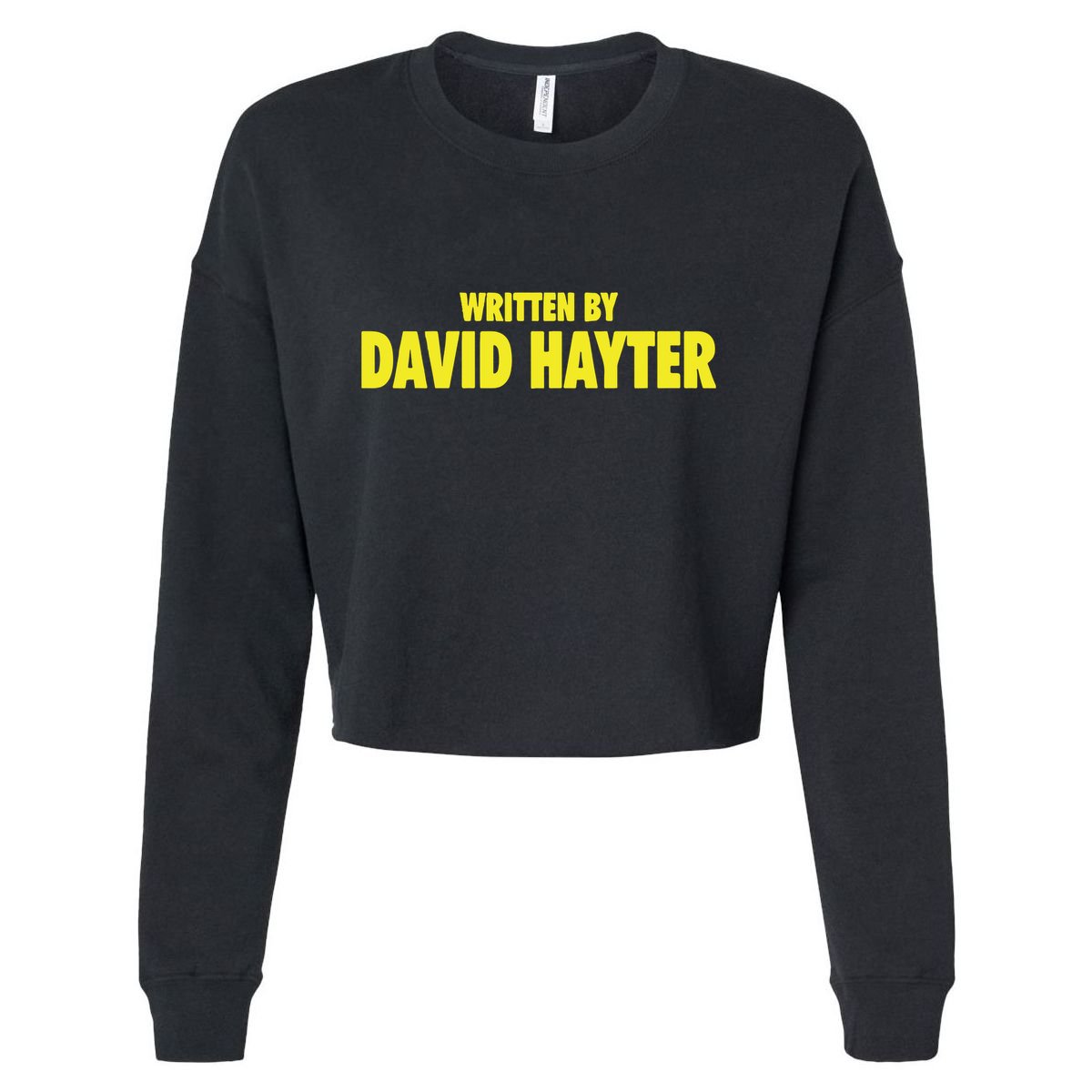 Written By David Hayter Cropped Pullover Crew