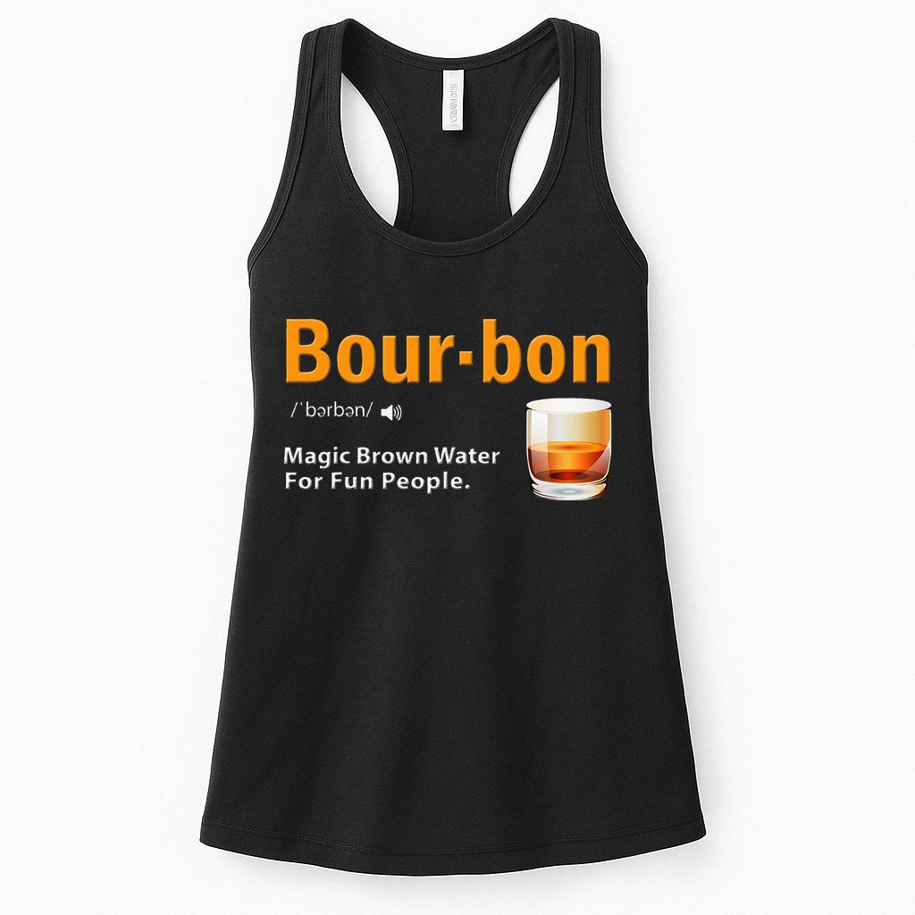 Whiskey Bourbon Definition Magic Brown Water Kentucky Womens Tank Top