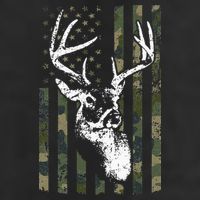 Whitetail Buck Deer Hunting USA Camouflage American Flag Adult Drive Performance Visor