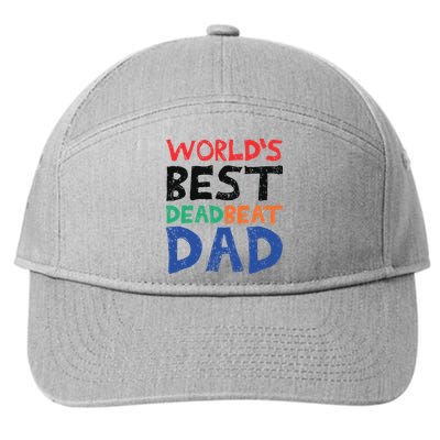 World’s Best Dead Beat Dad 7-Panel Snapback Hat
