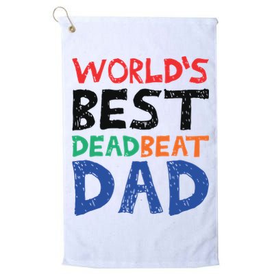 World’s Best Dead Beat Dad Golf Towel