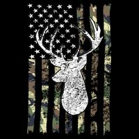 Whitetail Buck Deer Hunting American Camouflage USA Flag Impact Tech Backpack