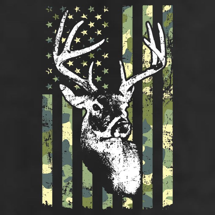 Whitetail Buck Deer Hunting USA Camouflage American Flag Adult Drive Performance Visor
