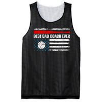 Womens Best Dad Coach Ever Fathers Day USA Day Vintage Baseball Mesh Reversible Basketball Jersey Tank