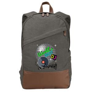 World's Best Dj Ever Rave Disco Dance Party Funny Music Gift Meaningful Gift Cotton Canvas Backpack