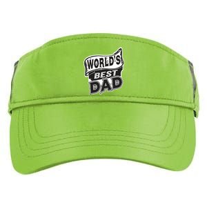 World's Best Dad Funny Fathers Dad Gift Adult Drive Performance Visor