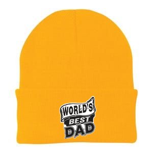 World's Best Dad Funny Fathers Dad Gift Knit Cap Winter Beanie