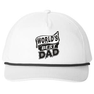 World's Best Dad Funny Fathers Dad Gift Snapback Five-Panel Rope Hat