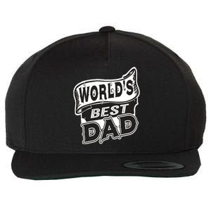 World's Best Dad Funny Fathers Dad Gift Wool Snapback Cap