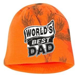 World's Best Dad Funny Fathers Dad Gift Kati - Camo Knit Beanie