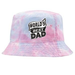 World's Best Dad Funny Fathers Dad Gift Tie-Dyed Bucket Hat