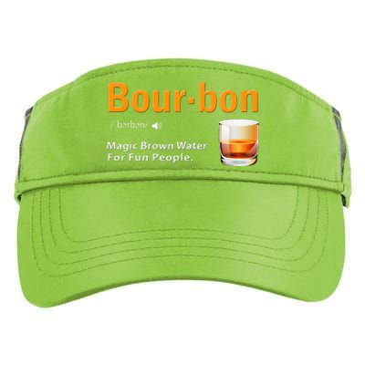 Whiskey Bourbon Definition Magic Brown Water Kentucky Adult Drive Performance Visor