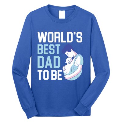 World's Best Dad To Be Announcet Fatherhood Gift Long Sleeve Shirt