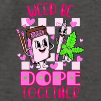 Weed Be Dope Together Valentines Day 420 Marijuana Vector Backpack