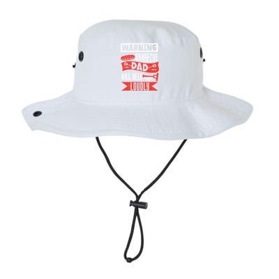 Warning Barbecue Dad Will Yell Loudly Bbq Father Grill Daddy Meaningful Gift Legacy Cool Fit Booney Bucket Hat