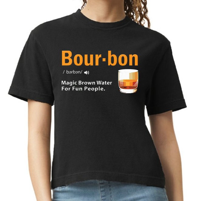 Whiskey Bourbon Definition Shirts Magic Brown Water Kentucky Comfort Colors Boxy T-Shirt