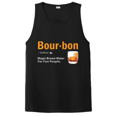 Whiskey Bourbon Definition Shirts Magic Brown Water Kentucky PosiCharge Competitor Tank