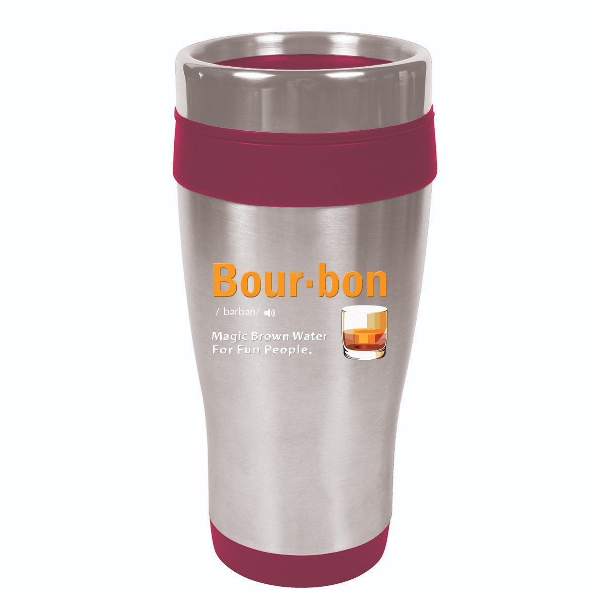 Whiskey Bourbon Definition Shirts Magic Brown Water Kentucky 16oz Travel Tumbler