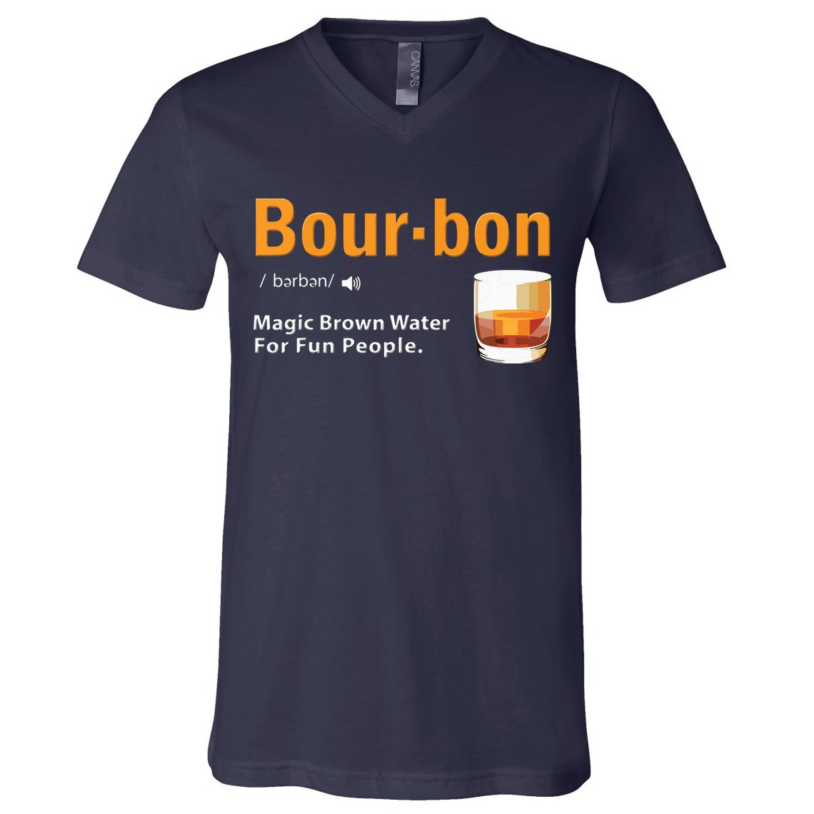 Whiskey Bourbon Definition Shirts Magic Brown Water Kentucky V-Neck T-Shirt