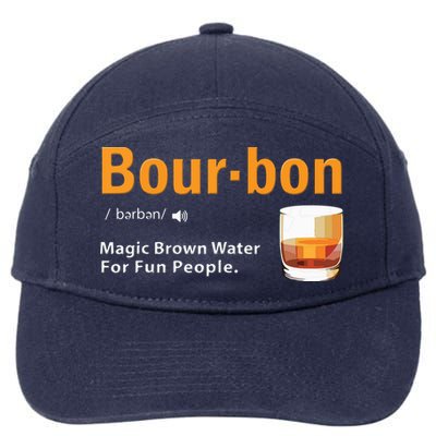Whiskey Bourbon Definition Shirts Magic Brown Water Kentucky 7-Panel Snapback Hat