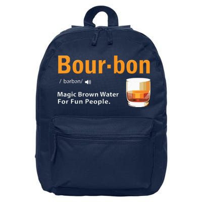Whiskey Bourbon Definition Shirts Magic Brown Water Kentucky 16 in Basic Backpack