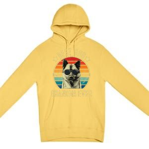 Womens Best Dog Grandma Ever Norwegian Elkhound Mother's Day Premium Pullover Hoodie