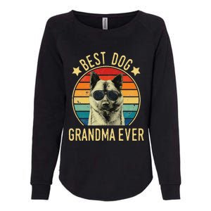 Womens Best Dog Grandma Ever Norwegian Elkhound Mother's Day Womens California Wash Sweatshirt