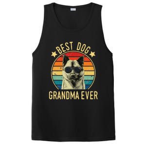 Womens Best Dog Grandma Ever Norwegian Elkhound Mother's Day PosiCharge Competitor Tank