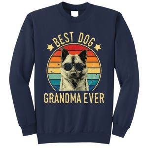 Womens Best Dog Grandma Ever Norwegian Elkhound Mother's Day Sweatshirt