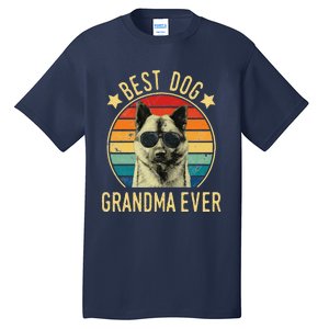 Womens Best Dog Grandma Ever Norwegian Elkhound Mother's Day Tall T-Shirt