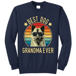 Womens Best Dog Grandma Ever Norwegian Elkhound Mother's Day Tall Sweatshirt