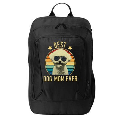 Womens Best Dog Mom Ever Bichon Frise Mother's Day Gift City Backpack