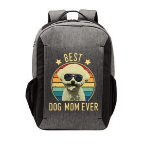 Womens Best Dog Mom Ever Bichon Frise Mother's Day Gift Vector Backpack