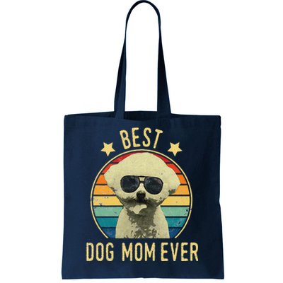 Womens Best Dog Mom Ever Bichon Frise Mother's Day Gift Tote Bag