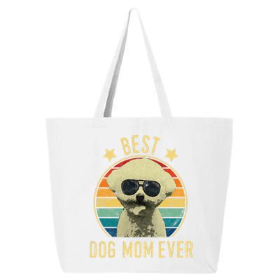 Womens Best Dog Mom Ever Bichon Frise Mother's Day Gift 25L Jumbo Tote