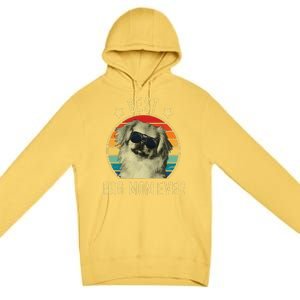 Womens Best Dog Mom Ever Pekingese Mother's Day Gift Premium Pullover Hoodie