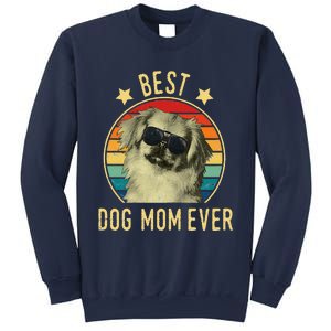 Womens Best Dog Mom Ever Pekingese Mother's Day Gift Sweatshirt