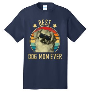 Womens Best Dog Mom Ever Pekingese Mother's Day Gift Tall T-Shirt