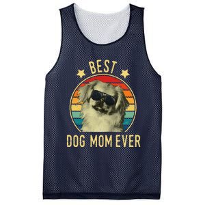 Womens Best Dog Mom Ever Pekingese Mother's Day Gift Mesh Reversible Basketball Jersey Tank