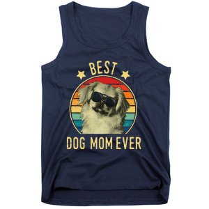 Womens Best Dog Mom Ever Pekingese Mother's Day Gift Tank Top