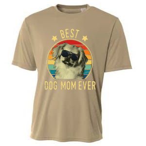 Womens Best Dog Mom Ever Pekingese Mother's Day Gift Cooling Performance Crew T-Shirt