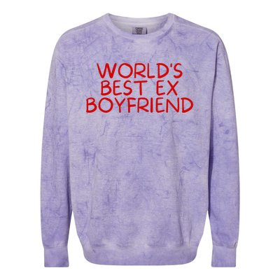 World's Best Ex Boyfriend Colorblast Crewneck Sweatshirt