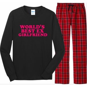 Worlds Best Ex Friend Funny Trendy GF Women Long Sleeve Pajama Set